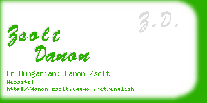 zsolt danon business card